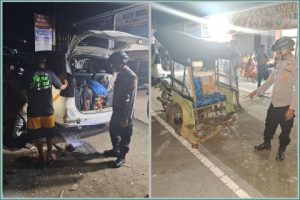 Bentor Tabrak Mobil Avansa Sedang Parkir, Polsek Pagimana Turun TKP
