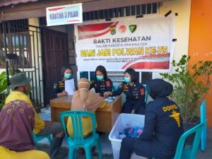 Sambut Hari Jadi Polwan ke-75, Srikandi Polda Sulteng Gelar Bakti Kesehatan