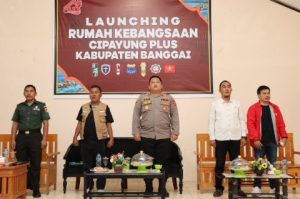 Kapolres Hadiri dan Buka Launching Rumah Kebangsaan Cipayung Plus Banggai