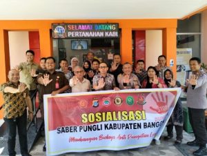 Wakapolres Pimpin Sosialisasi Satgas Saber Pungli, di Dinas Perhubungan dan BPN Banggai