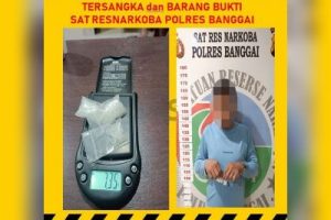 Hendak Selundupkan Sabu, Polres Banggai Tangkap Pria Asal Kota Palu di Bunta