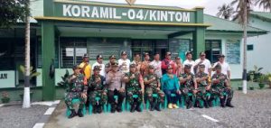Kapolsek Kintom Hadiri Penutupan UST Tingkat Kompi Yonif 714/SM