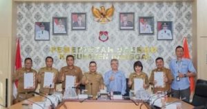Upaya Mendukung Visi Misi Program Kerja Bupati, JOB Teken PKS Bersama 5 OPD Banggai