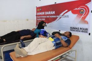 Berikan Setitik Darah Untuk Menolong Sesama, Peringatan Ke-72 Tahun Humas Poso Gelar Donor