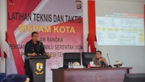 Polda Sulteng Berikan Pembekalan, Latihan Teknis dan Taktis Sispamkota Jelang Pemilu 2024