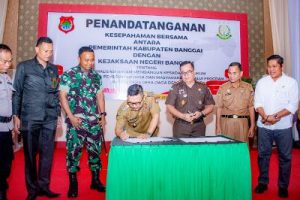 Bupati Banggai, Teken Program Jaga Desa Bersama Kejaksaan Negeri Banggai