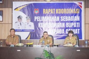 Percepat Pencapaian Pembangunan, Bupati Amirudin Pimpin Rakor Sebagian Kewenangan Bupati Kepada Camat