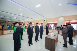 Bupati Amirudin, Lantik 4 Kepala Perangkat Daerah