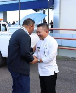 Bupati Banggai Bersama Unsur Forkopimda, Sambut Kedatangan Kapolda Sulteng