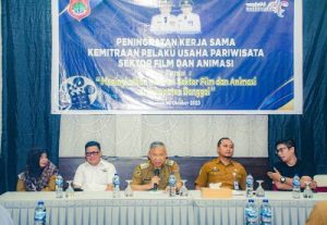 Wakil Bupati Banggai, Buka Kegiatan Peningkatan Kerjasama Pelaku Usaha Pariwisata Sektor Film dan Animasi