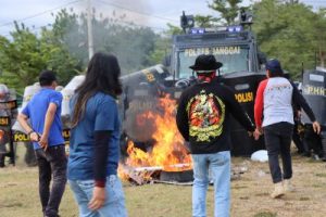 Sukseskan Pemilu 2024, Polres Banggai Gelar Simulasi Sispamkota
