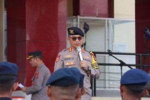 Apel Perdana Satgas OMB Tinombala, Kasatgasopsda : “Jaga Netralitas Polri dan Tidak Buat Pelanggaran Sekecil Apapun”