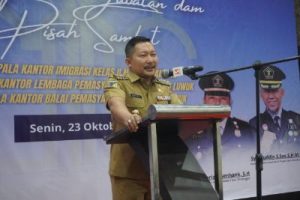 Bupati Amirudin, Hadiri Sertijab dan Pisah Sambut UPT Kemenkumham Kantor Wilayah Sulteng