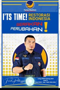 Syarifudin Abas Maksum : Farid Podungge Adalah Solusi Bagi Masyarakat Melalui Konsep dan Buah Pikiran Tokoh Muda Sulteng Itu