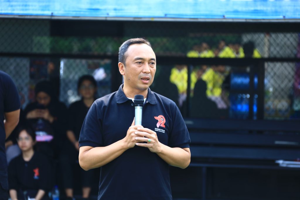 PERKUAT SINERGISITAS, POLRI DAN JURNALIS GELAR SEVEN SOCCER
