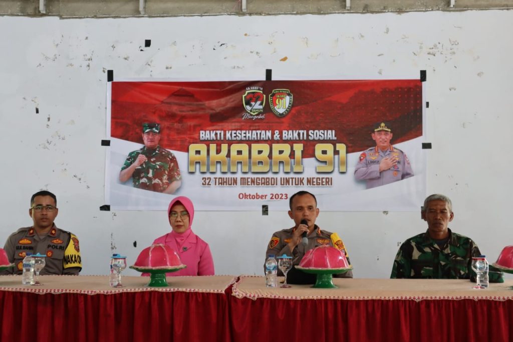 GELAR BAKTI KESEHATAN DAN BAKTI SOSIAL AKABRI 91 32 TAHUN MENGABDI UNTUK NEGERI DIDESA TOBA SABULIRA