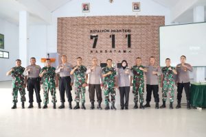 Sinergitas TNI Polri melalui Kegiatan Kohesi Sosial Siswa SPN Polda Sulteng