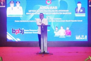Bupati Amirudin, Buka Sosialisasi Metode Swakelola Pelaksanaan Anggaran Kecamatan Kabupaten Banggai