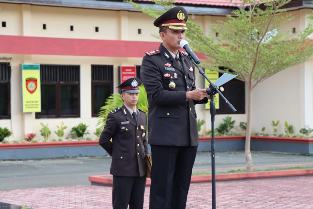 Polres Touna Gelar Upacara Peringati Hari Pahlawan Ke-78