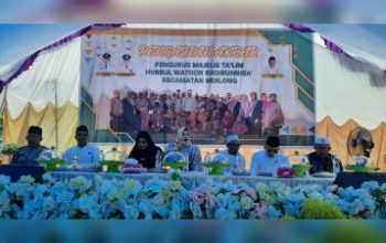 Polsek Toili dan Banser, Amankan Pengajian Akbar Khubbul Wathon Khairunnisa Moilong