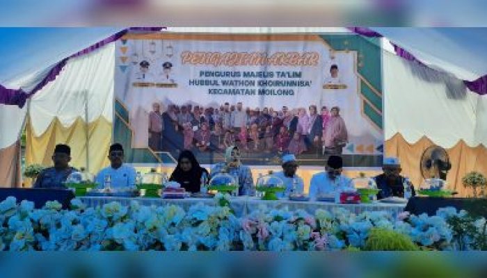 Polsek Toili dan Banser, Amankan Pengajian Akbar Khubbul Wathon Khairunnisa Moilong