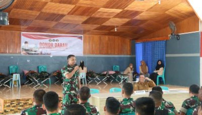 Jelang Peringatan Hari Juang TNI AD, Kodim 1308/LB Menggelar Kegiatan Donor Darah