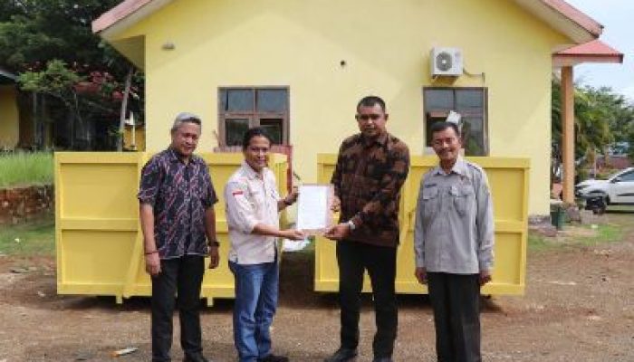 Pemda Morut Terima Bantuan CSR Dari Bank Sulteng Cabang Kolonodale, Untuk Pengelolaan Lingkungan Hidup
