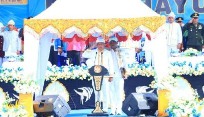 Bupati Sofyan Kaepa, Bertindak Sebagai Irup Pada Peringatan HUT Ke-11 Kabupaten Banggai Laut