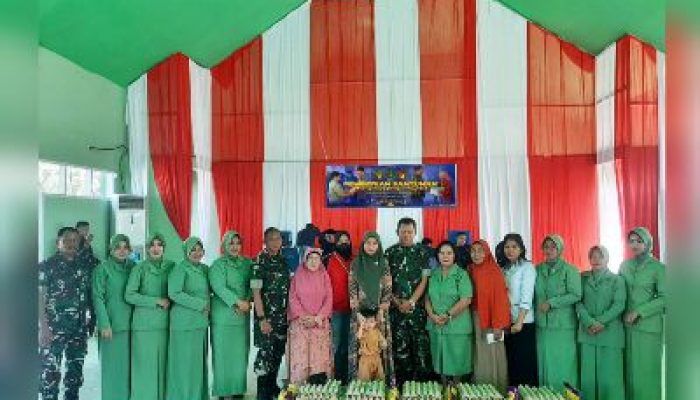 Kodim 1311/Morowali Memperingati Hari Juang TNI AD, Dengan Pembagian Sembako Kepada Warakawuri