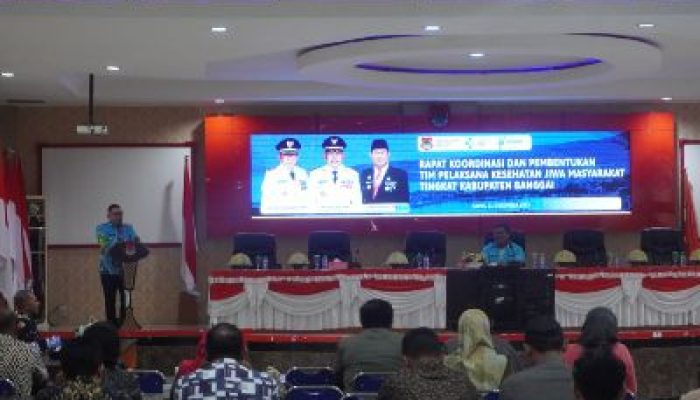 Bupati Amirudin, Membuka Secara Resmi Rakor TPKJM Tingkat Kabupaten Banggai Tahun 2023