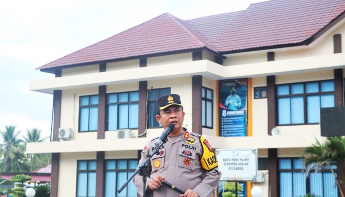 Kapolres Sigi Pimpin Apel Kesiapan Pengamanan Malam Tahun Baru 2024 di Sigi