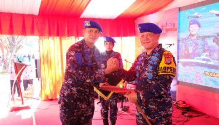 Kapolda Sulteng Mendapatkan Brevet Bhayangkara Bahari di HUT Ke-73 Polairud Polri