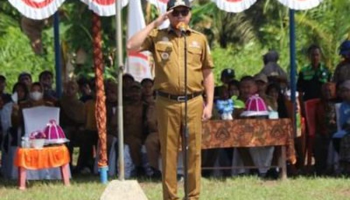 Bupati Morut Irup Upacara Pembukaan TMMD Kodim 1311/Morowali, Di Wilayah Kabupaten Morowali Utara Tahun 2023
