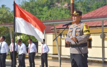Kapolres Ingatkan Netralitas Pada Pemilu 2024, Saat Pimpin Serah Terima Jabatan PJU Polres Morowali Utara