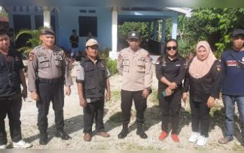 Polsek Pamona Selatan, Amankan Kegiatan Kampanye Calon Legislatif di Desa Pandajaya