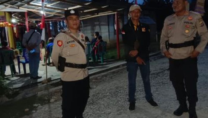 Polsek Pamona Utara, Amankan Kegiatan Kampanye Tatap Muka Calon Legislatif DPRD Kabupaten Poso
