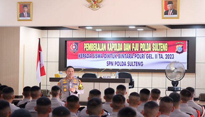 Kapolda Sulteng berikan pembekalan Siswa Diktuba Polri Jelang dilantik Menjadi Bintara Polri