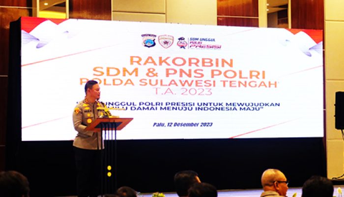 Ciptakan SDM Unggul di Era Police 4.0, Polda Sulteng Gelar Rakorbin SDM dan PNS T.A 2023