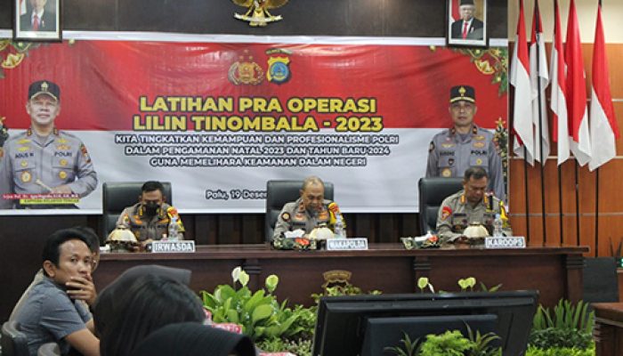 Pengamanan Nataru, Polda Sulteng Gelar Latihan Pra Operasi Lilin Tinombala 2023