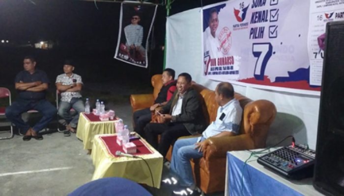 Dari arena sosialisasi partai dan caleg Partai Perindo DPRD  Tojo Una-Una