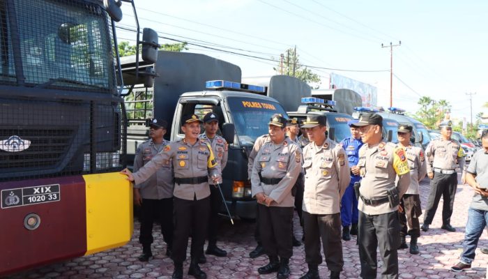 Hadapi  Pemilu 2024, Kapolres Tojo Una-Una pastikan Kendaraan Dinas siap dioperasikan