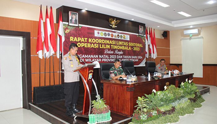 Jelang Nataru, Polda Sulteng Gelar Rakor Lintas Sektoral Operasi Lilin Tinombala 2023