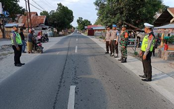 Sinergitas Polres Sigi Dengan TNI Mengamankan Tahapan Kampanye di Sigi