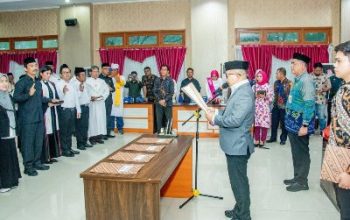 Bupati Amirudin, Lantik Pejabat Pimpinan Tinggi Pratama, Administrator, Pengawas, Fungsional di Lingkup Pemda Banggai