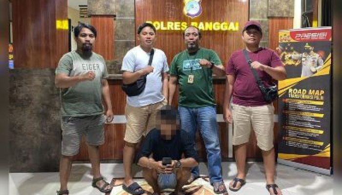 Tim Resmob Polres Banggai, Amankan Terduga Pelaku Pencurian HP di Desa Lumpoknyo
