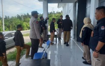 Satgas OMB Polres Banggai, Amankan Kedatangan Sekjen KPU RI Cek Logistik Pemilu