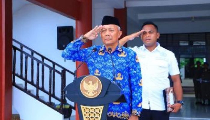 Bupati Balut, Pimpin Upacara Hari Kesadaran Nasional Perdana Tahun 2024