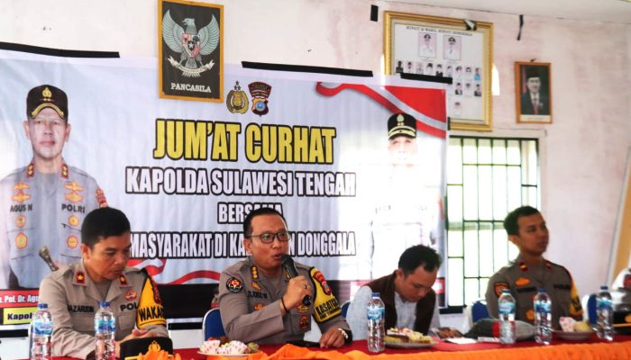 Gelar Jumat Curhat, Kabidhumas tampung Keluhan Masyarakat Banawa Selatan