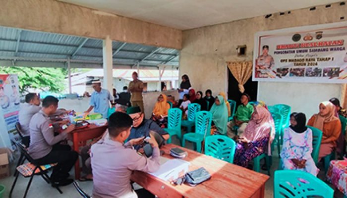 Satgas Bantuan Ops Madagoraya 2024 Tahap I Sambangi Warga Desa Pancuma dengan Kegiatan Kesehatan