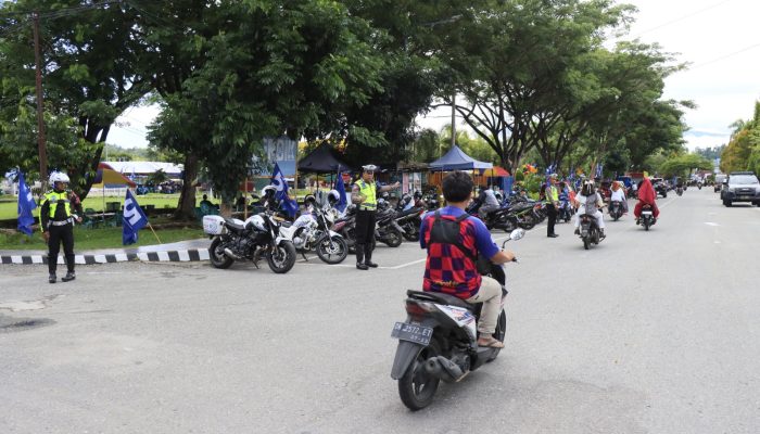 Polres Poso Amankan Kampanye Terbuka Perdana Pemilu 2024 di Kabupaten Poso